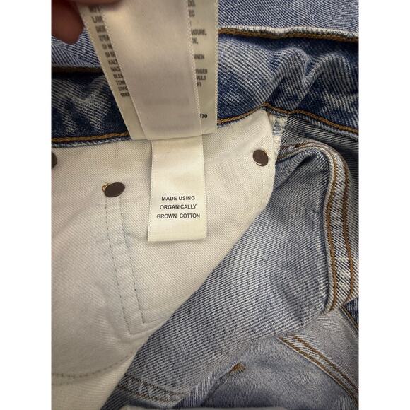 AGOLDE 90s Organic Cotton Distressed Straight Leg High Rise Jeans 27 - Picture 16 of 16